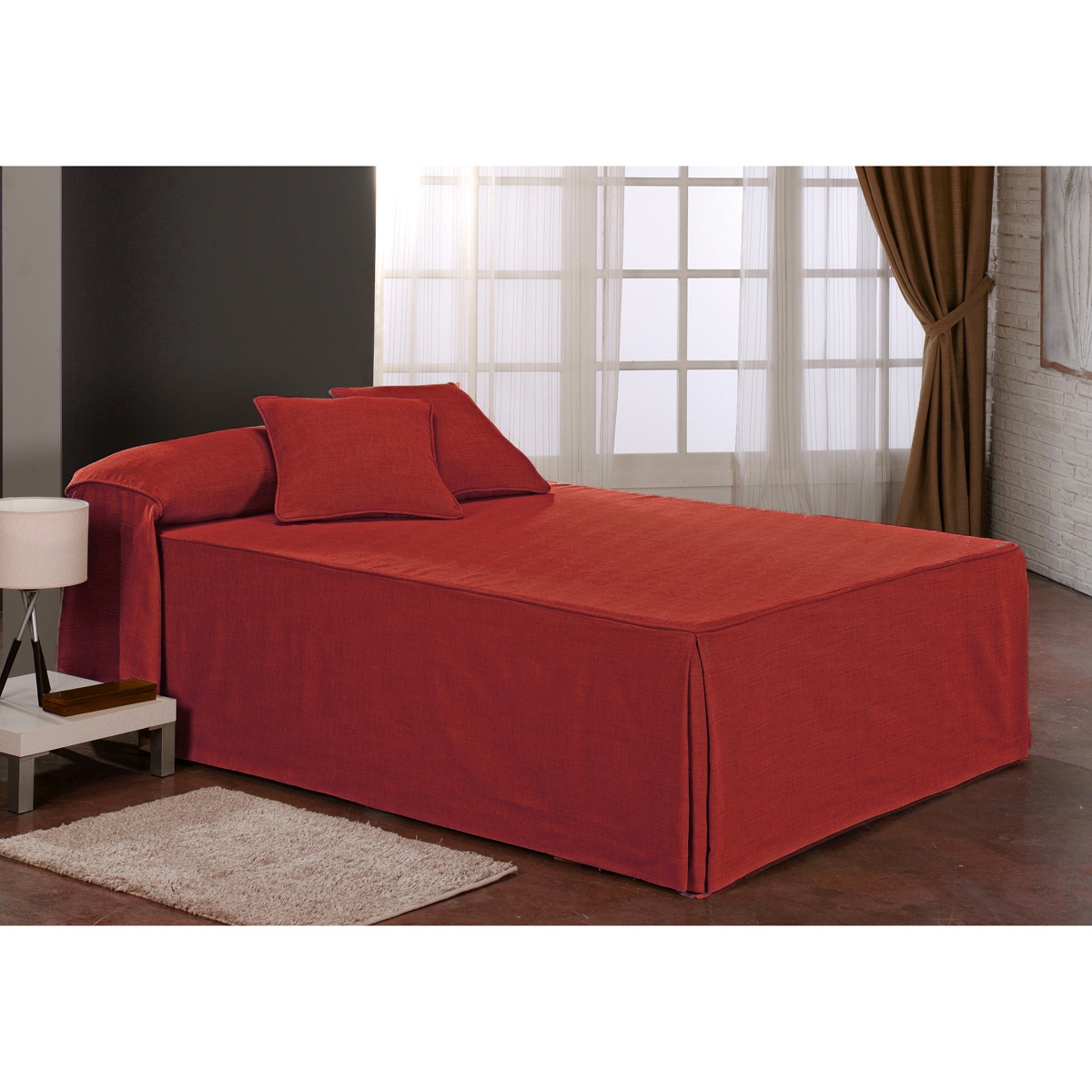 Colcha Verano Norcolor Rojo